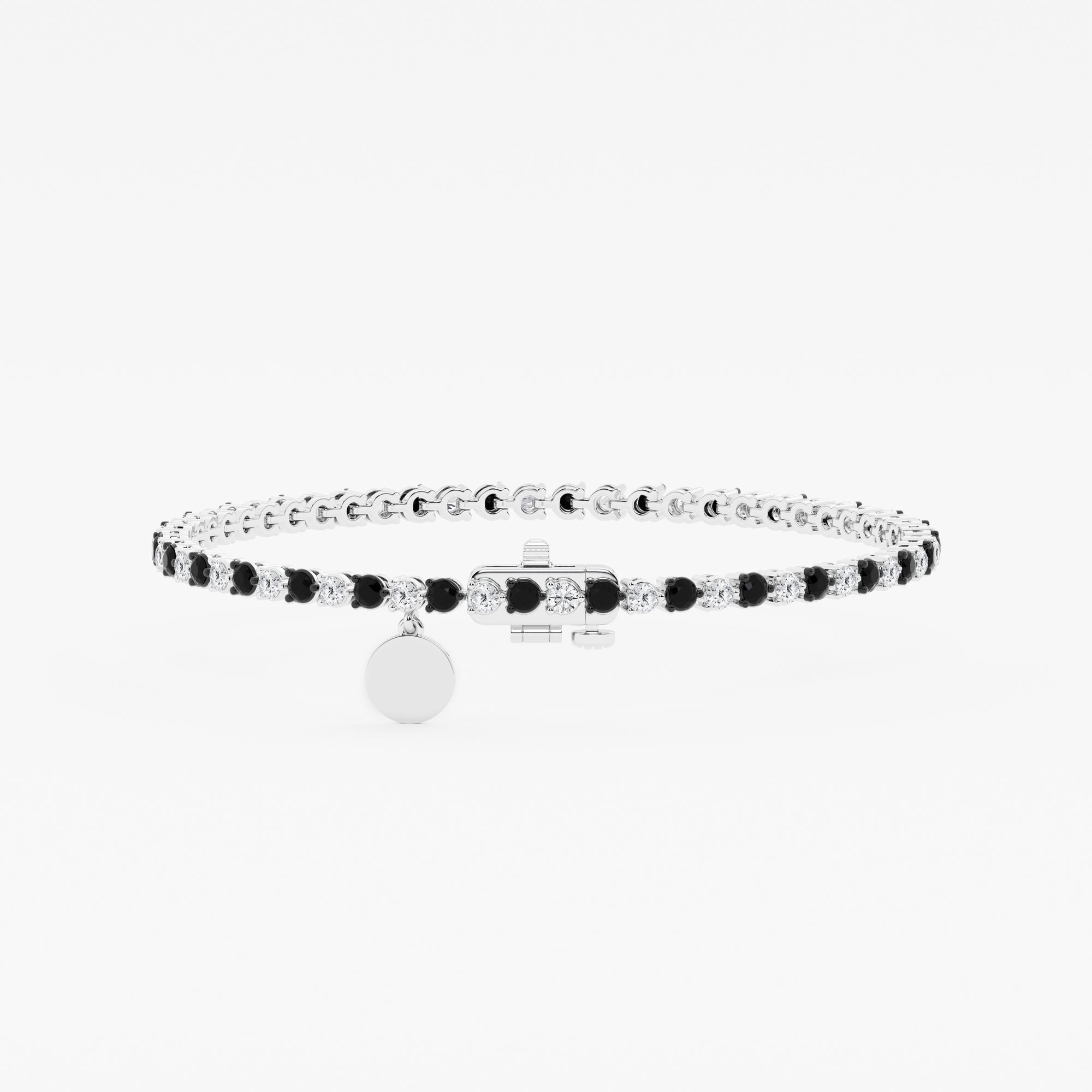 3.00 CT Round Lab-Grown Diamond | Bracelet | 925 Sterling Silver | G Color | SI Clarity