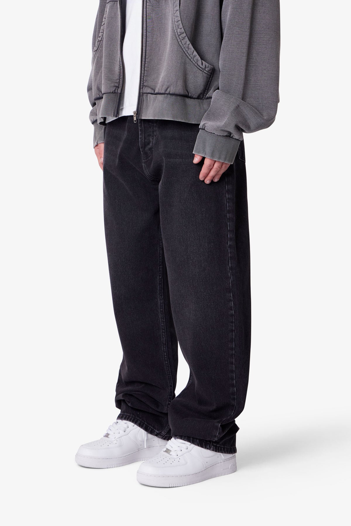 Ultra Baggy Denim | Stone Wash Black