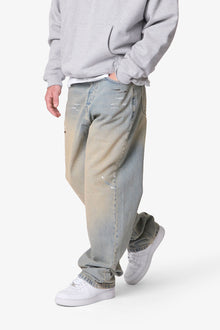 Ultra Baggy Painter Denim | Light Sand Washed Blue