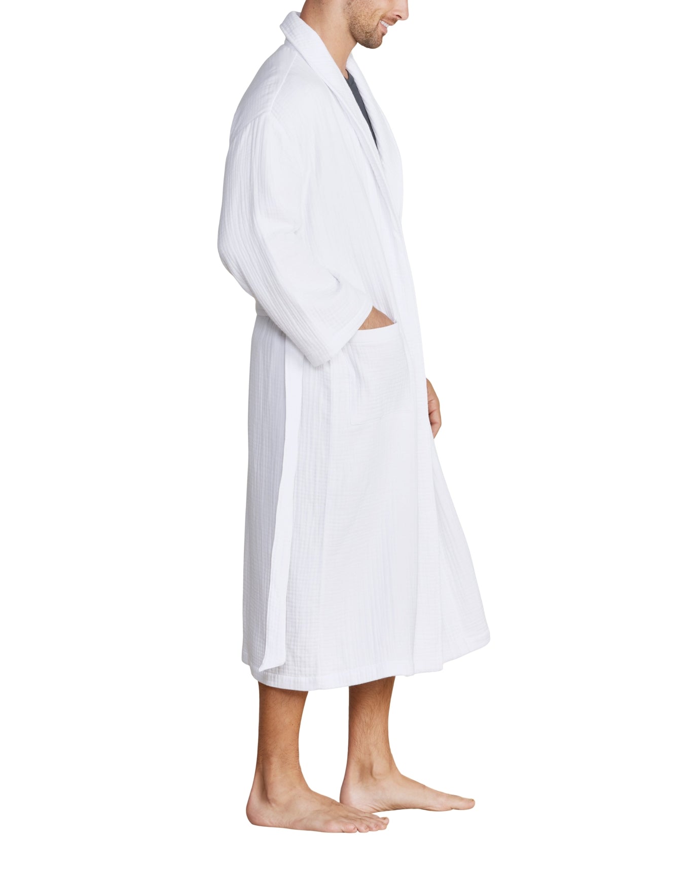 Unisex | MC Muslin Cotton Spa Robe | Sea Salt