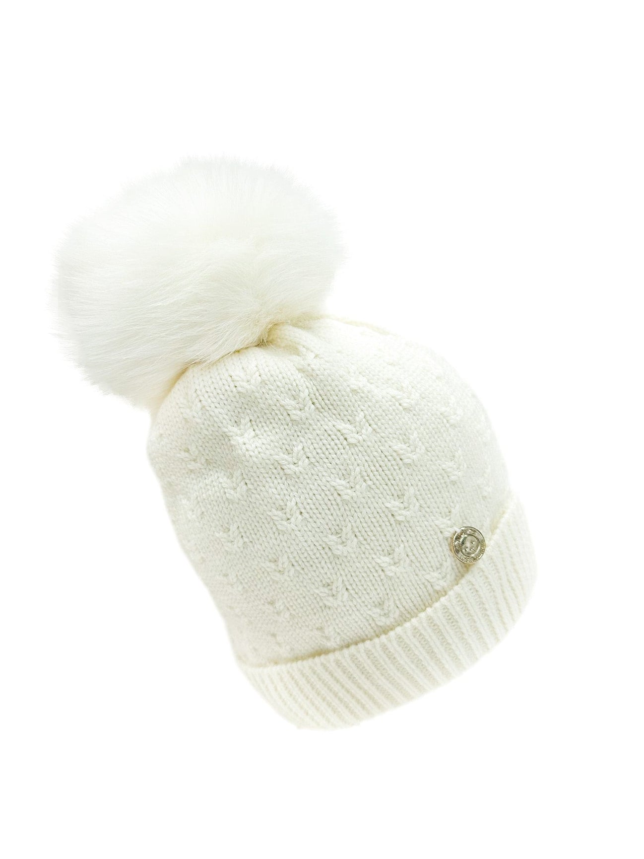 Unisex | Parker Merino Wool Foldover Beanie Hat | Ivory
