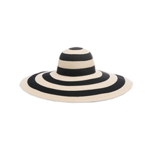 Sunny Striped Toyo Sunhat Sunhat | Black