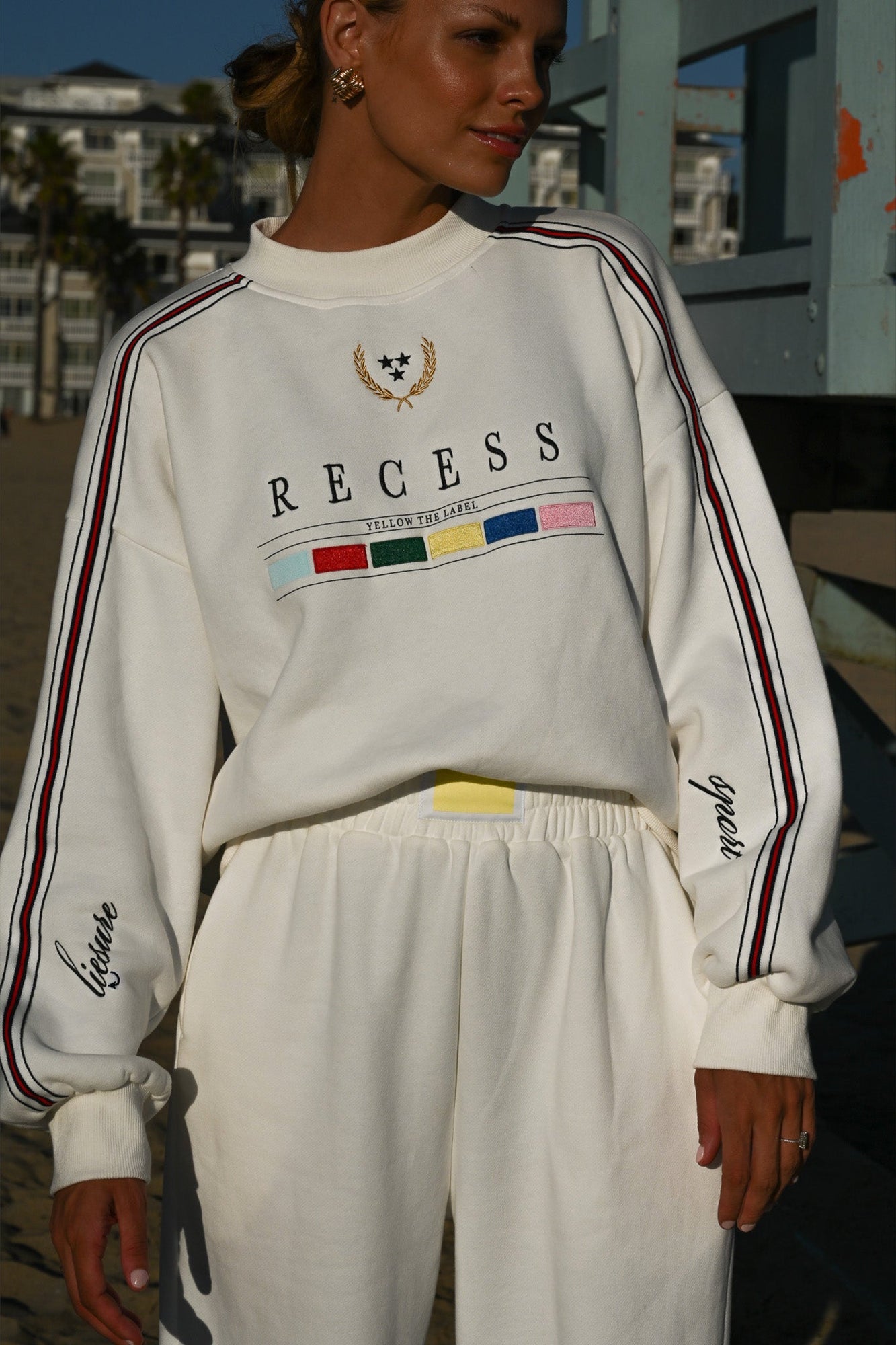 Recess Playground Sweatshirt | White