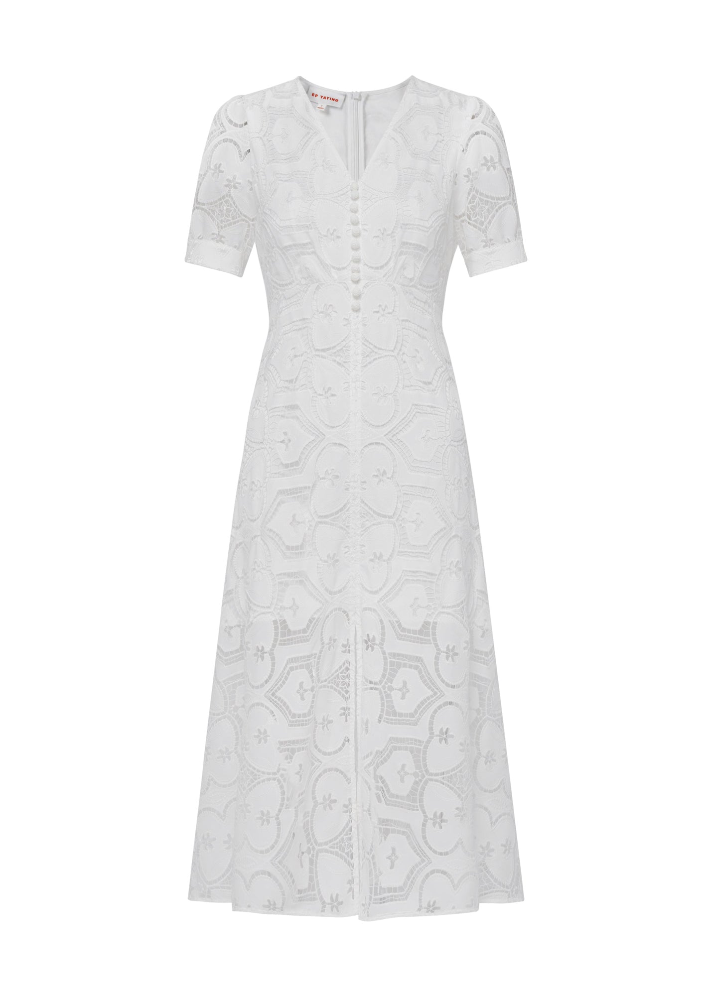 V-Neck Dress | White