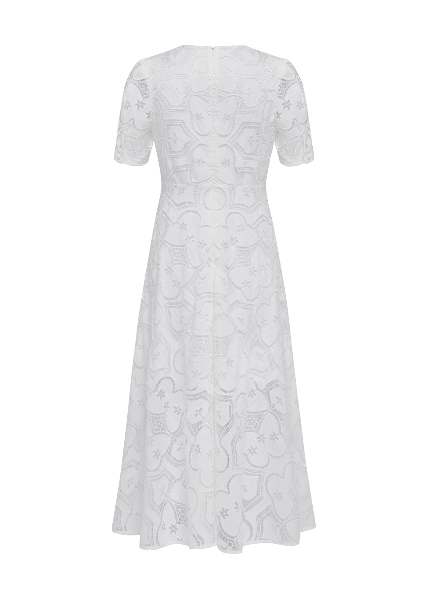 V-Neck Dress | White