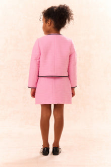 Girls Verita Tweed Bow Skirt | Pirouette Pink