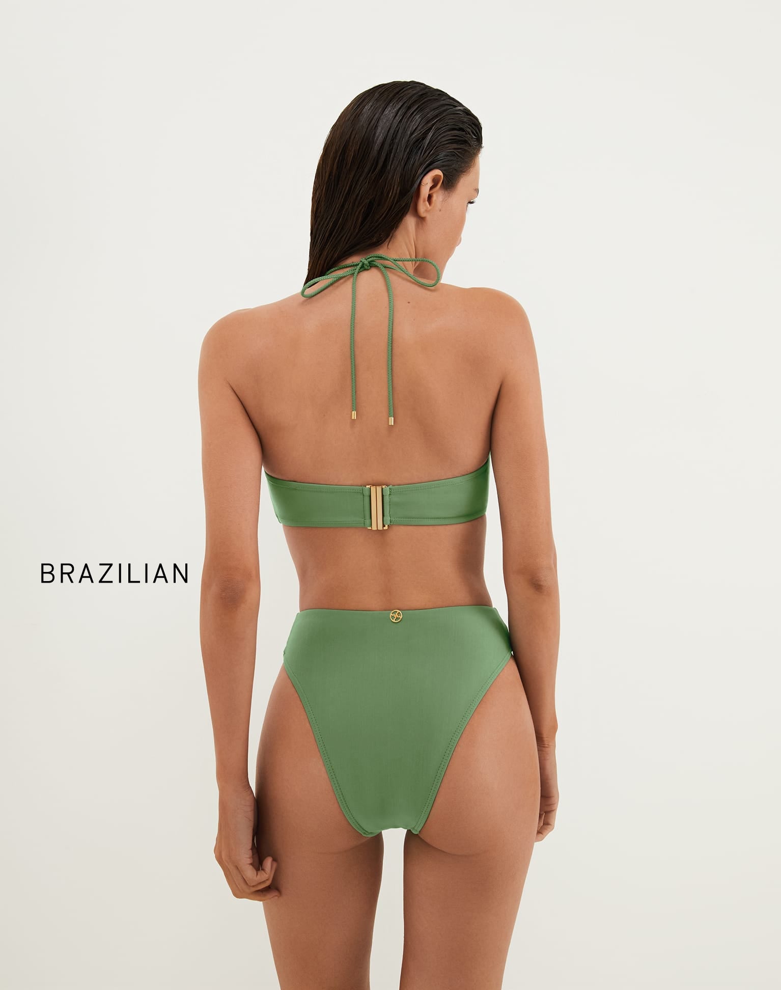 Matte Gigi Hot Pant Bottom - Harbor Brazilian / XS