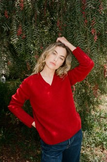 Amalia Cashmere Sweater | Cherry