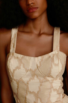 Coen Midi Dress - Embroidered Glitz XS