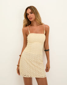 Eyelet Venice Short Dress - Glitz XS