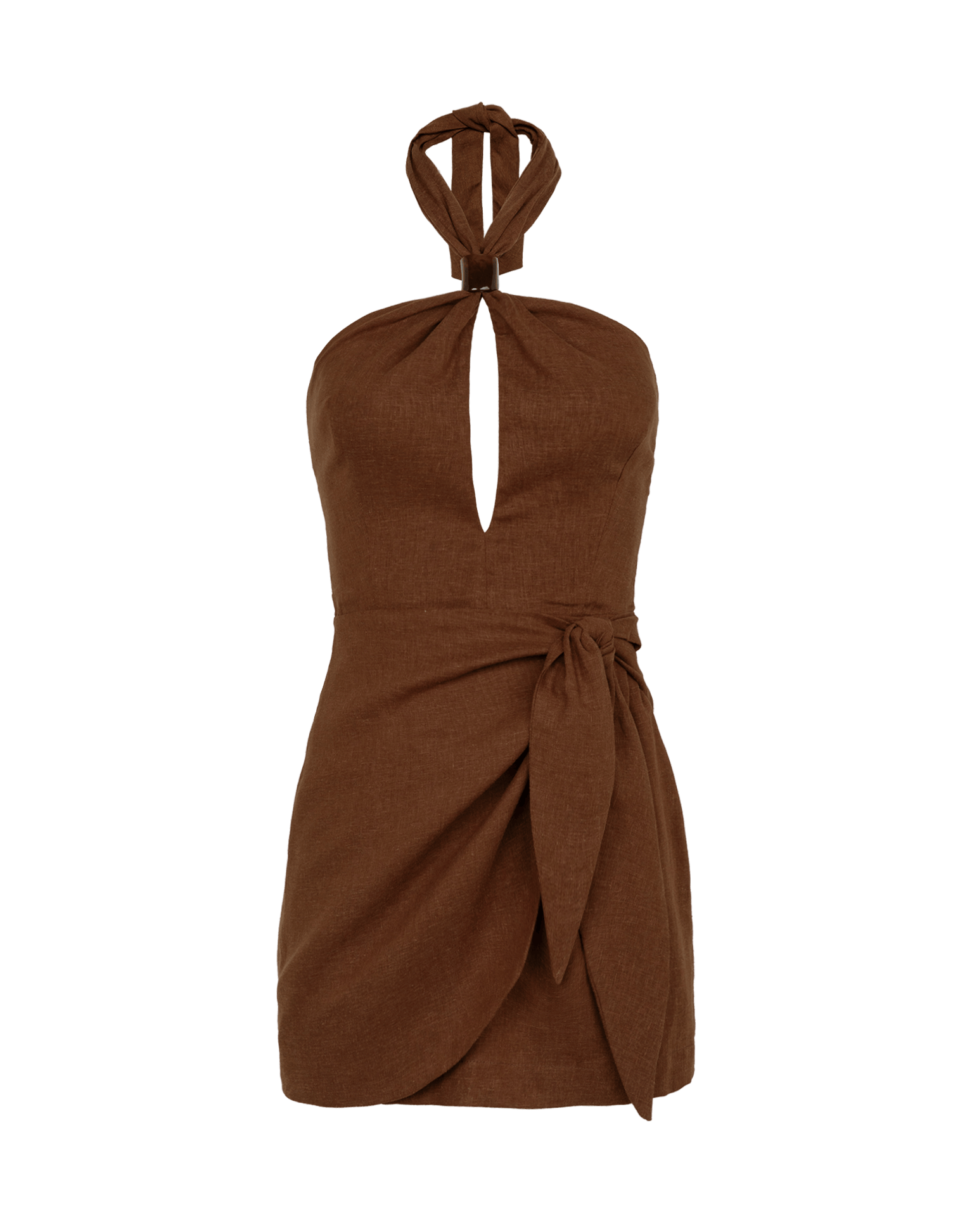 Luna Short Dress | Brown