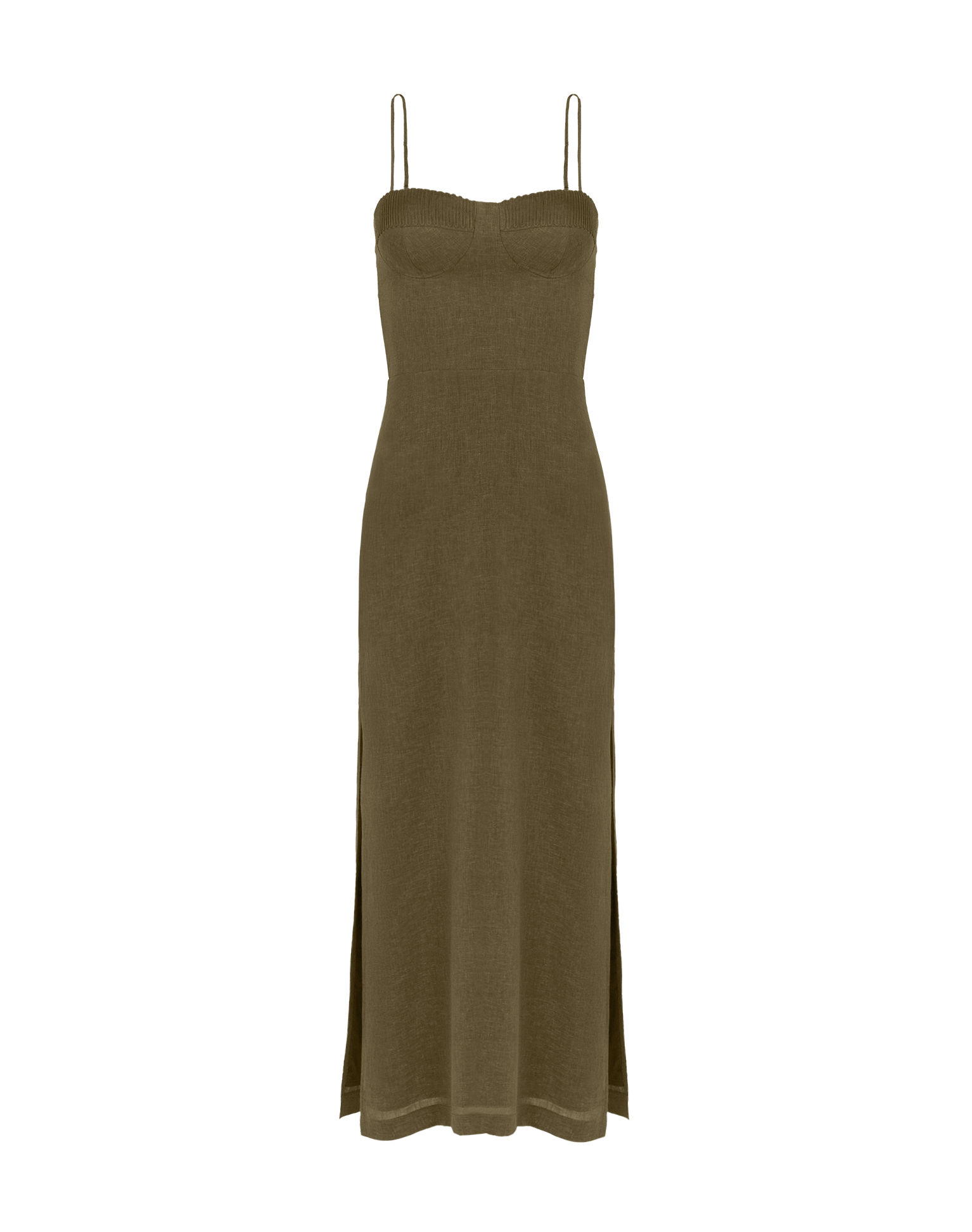 Mallorca Midi Dress - Evergreen XS