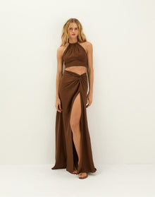 Sirene Long Skirt | Brown