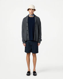 Varsity Cardigan | Charcoal