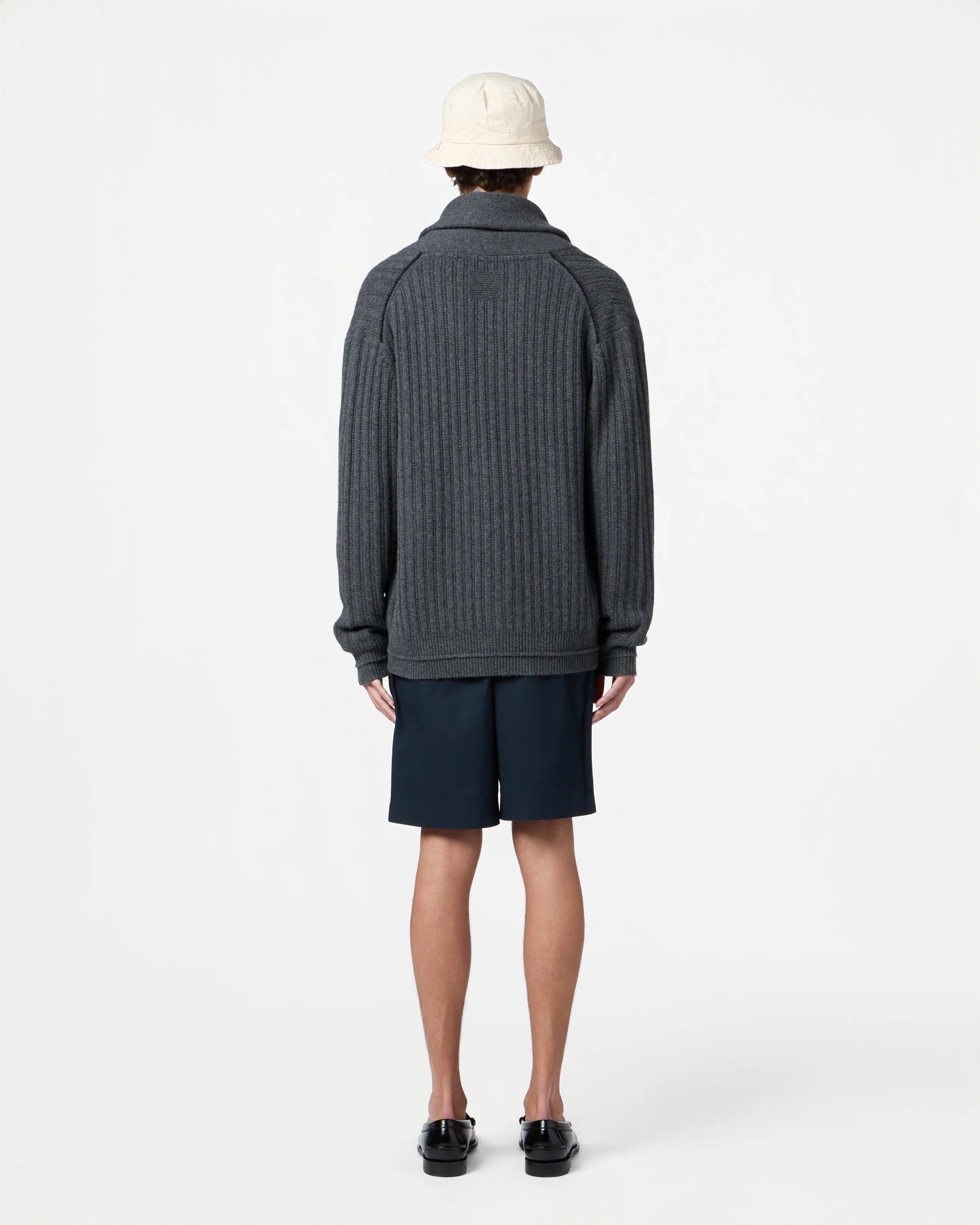 Varsity Cardigan | Charcoal