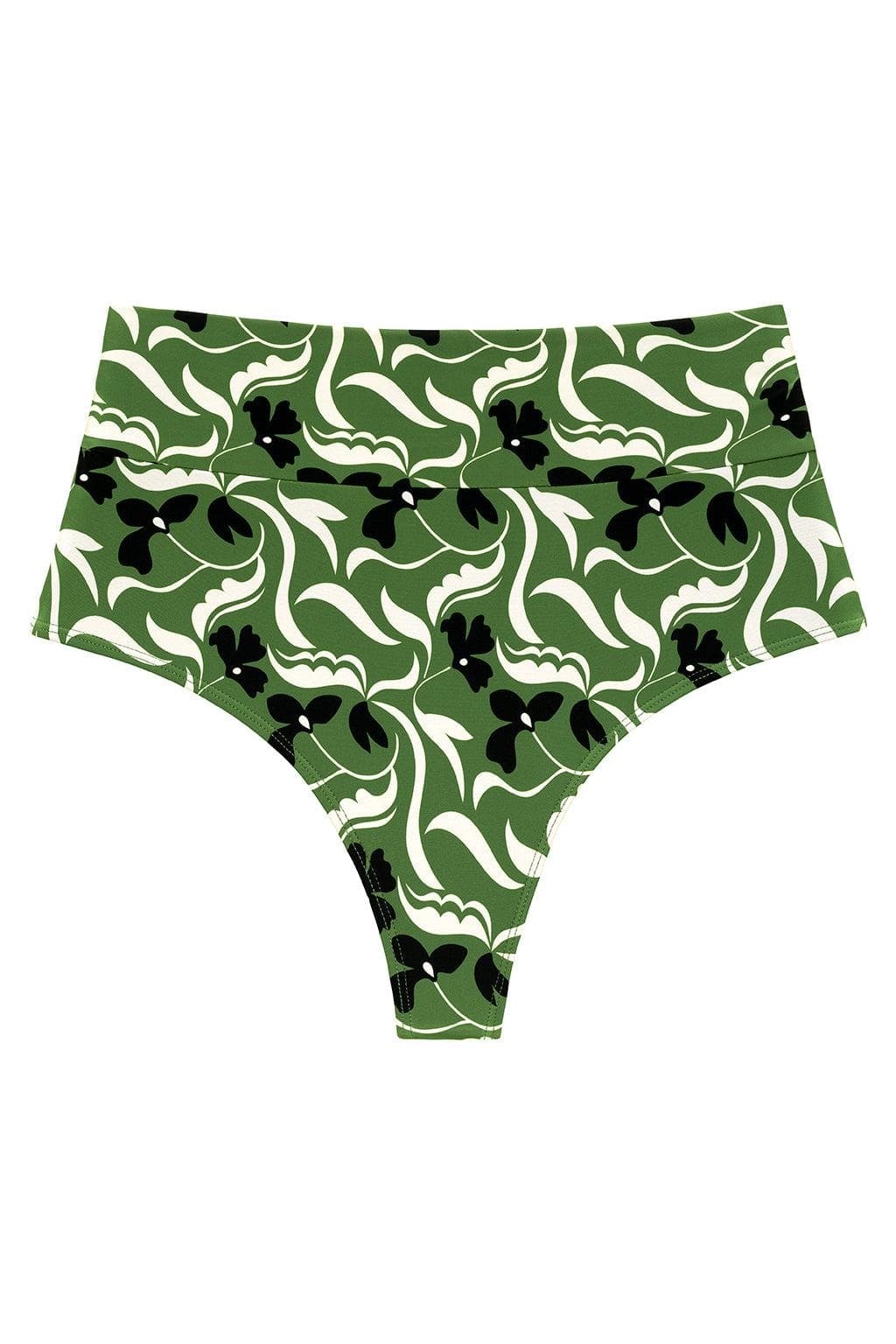 Full Coverage High Rise Bikini Bottom | Veronica Floral