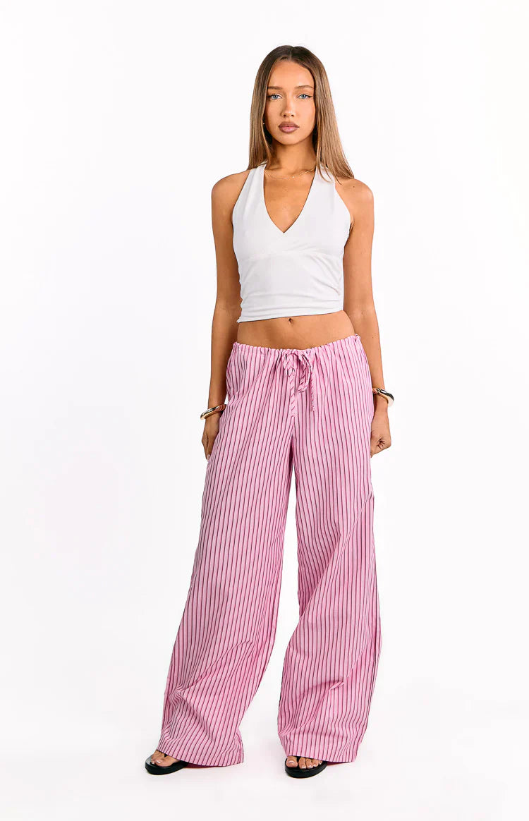 Vienna Pants | Pink Stripe