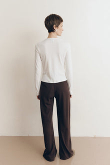 Nora Pointelle Cardigan | Coconut