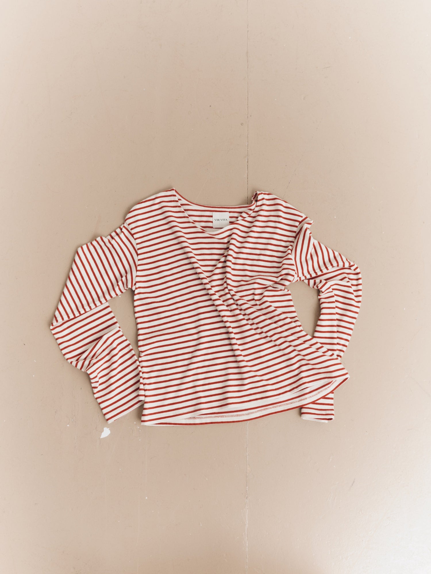 Camille Striped Top | Classic Red Stripe