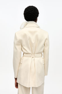 Cotton Melange Tailoring Blazer | Angora