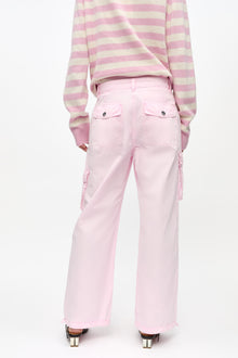 Washed Cotton Twill Pants | Primrose Pink
