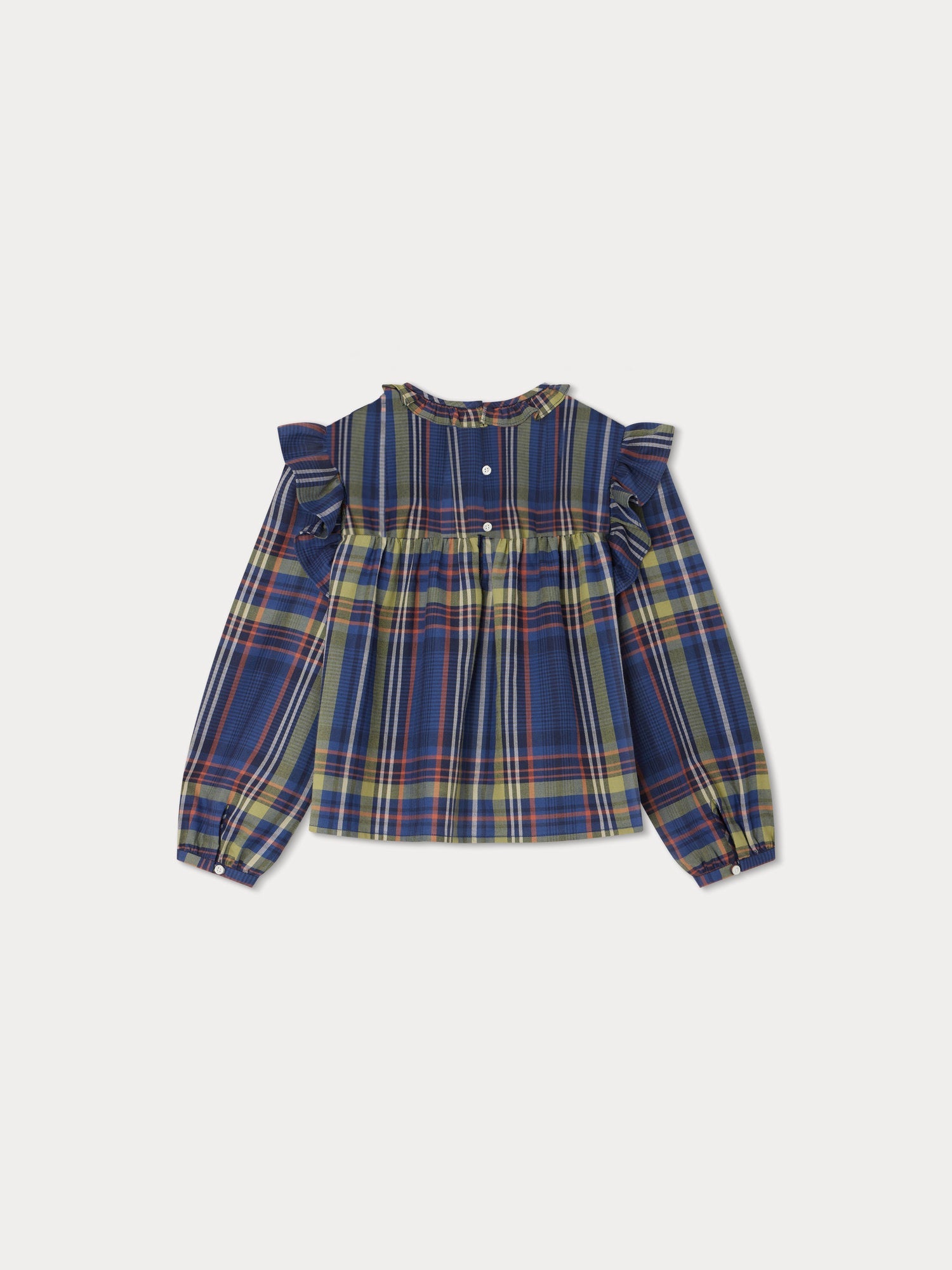 Girl | Domitille Blouse | Navy Tartan