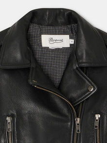 Unisex | Temple Leather Jacket | Black