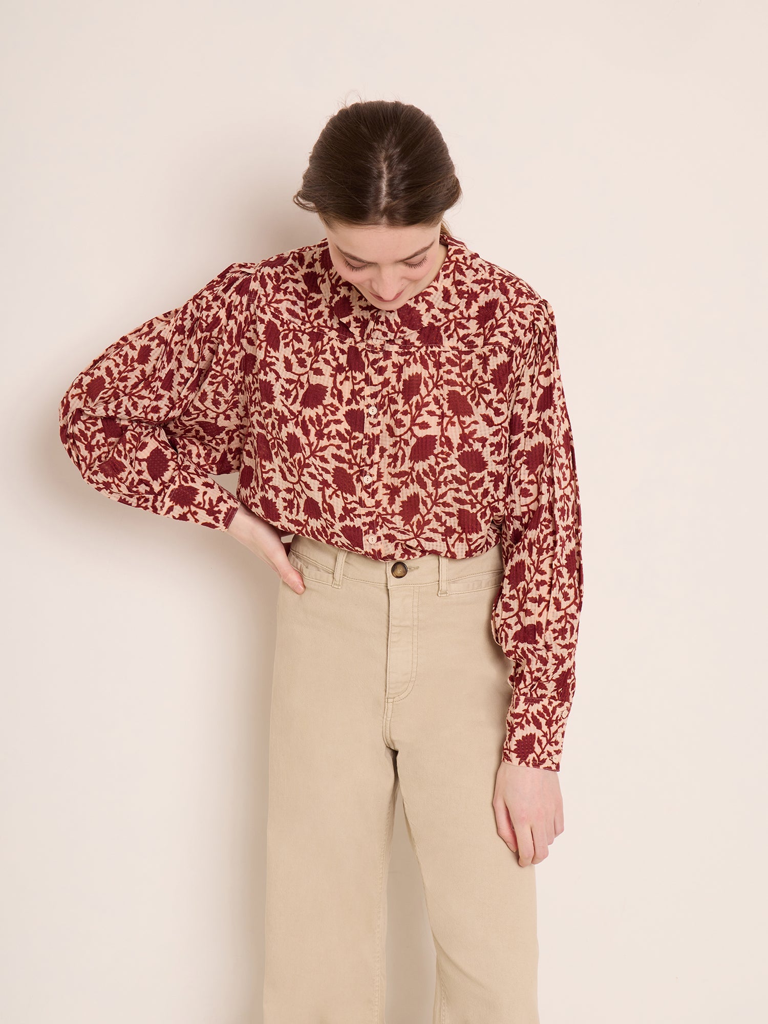 Women | Porto Shirt | Ruby