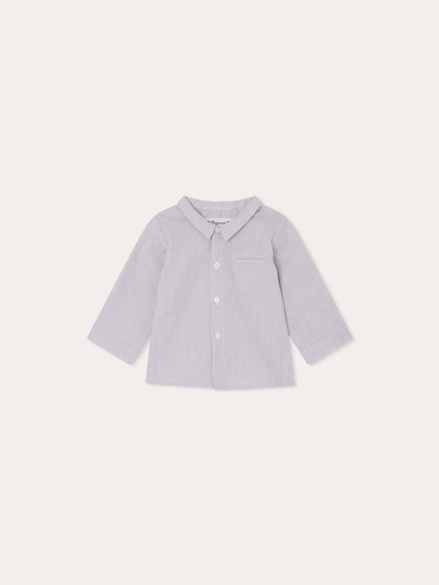 Boy | Boubou Shirt | Grey Stripes