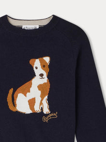 Boy | Gabor Cotton And Wool Sweater | Navy