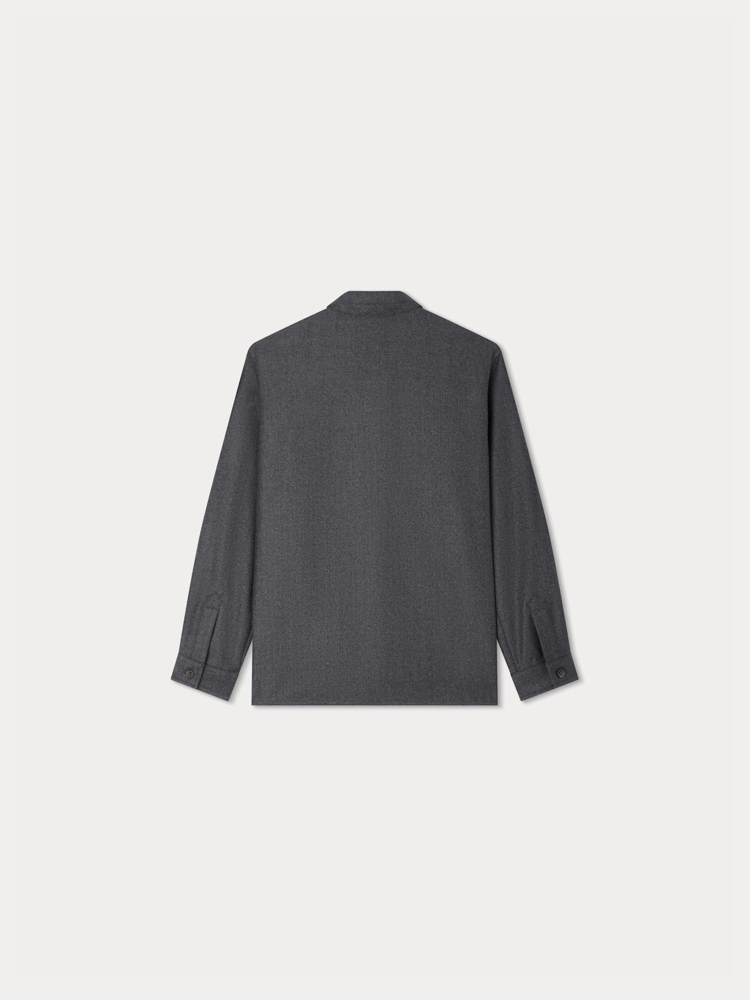 Boy | Gustave Shirt With Patch | Charcoal Gray