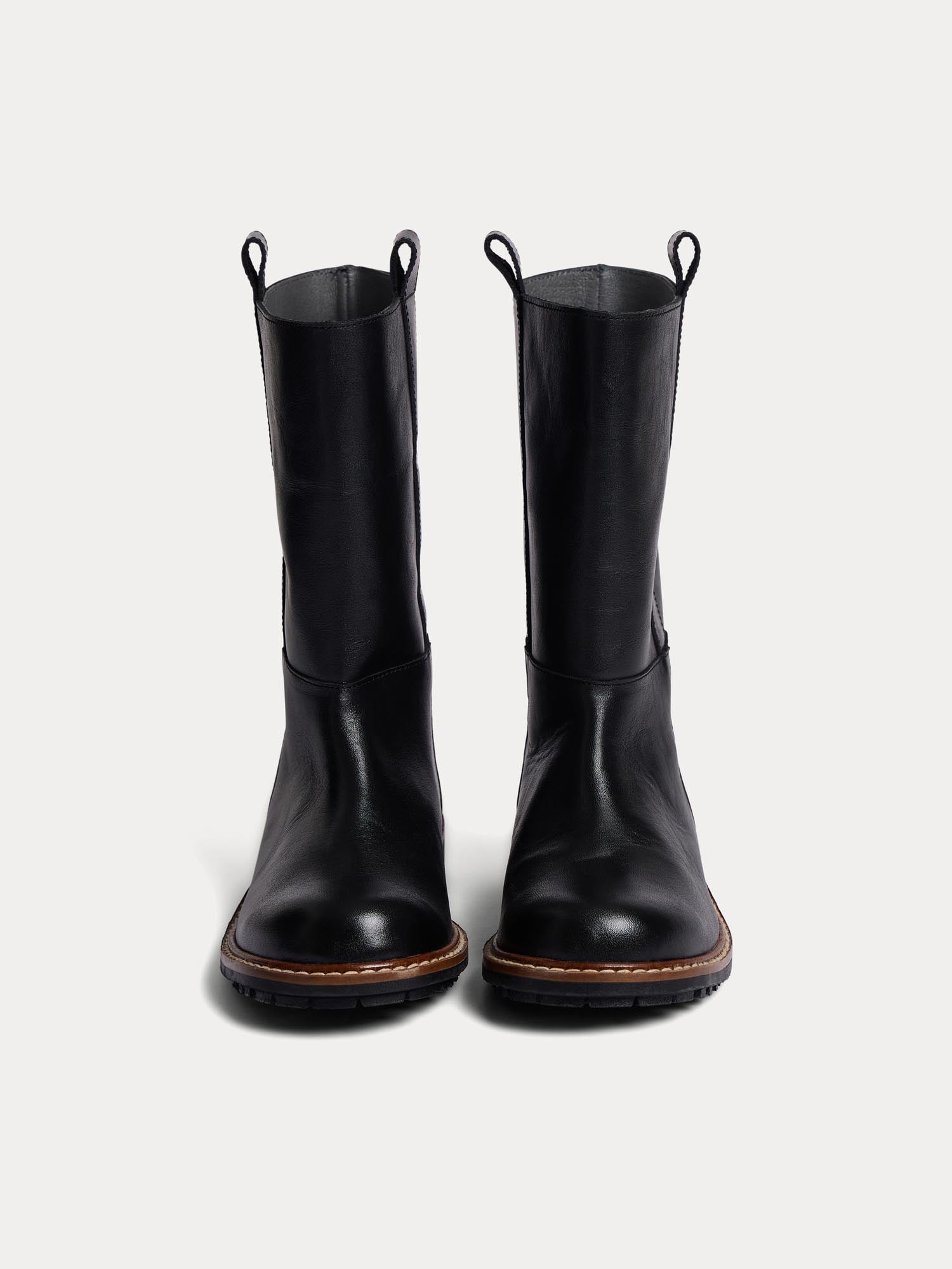 Girl | Gab High Top Leather Boots | Black