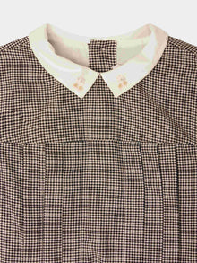 Girl | Mona Checkered Dress | Navy Checked