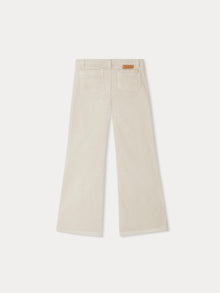 Girl | Junon Pants In White Corduroy | Natural
