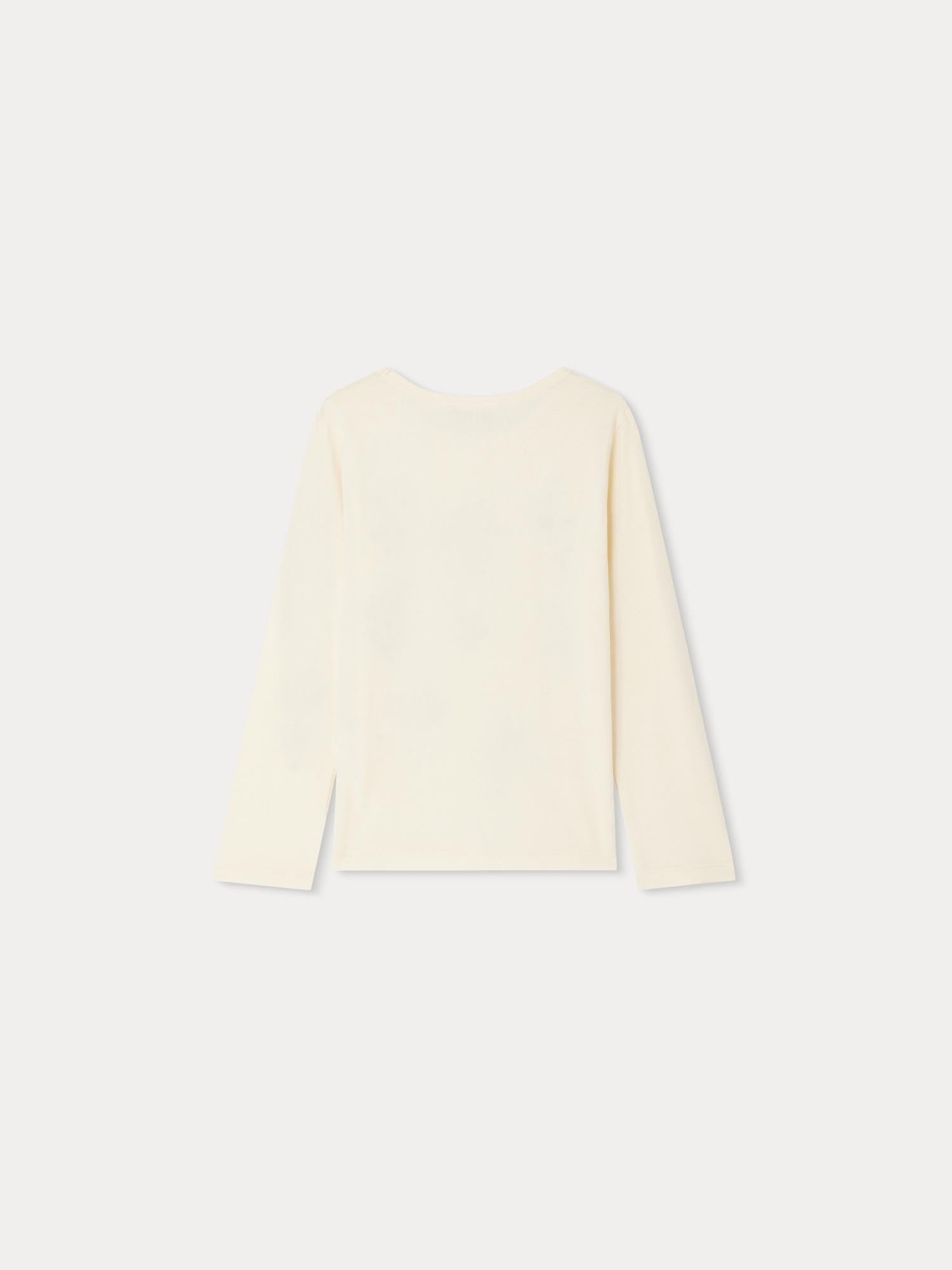 Girl | Tidjiane Long Sleeved Floral T Shirt | Chalk