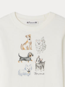 Unisex | Tadda T Shirt With Animal Designs | White Milk