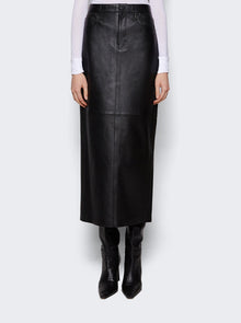 Women | WARDROBE.NYC | Leather Maxi Column Skirt | Black