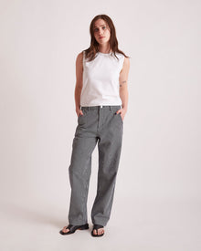 Ocean | Mulberry Cotton Stripe Twill Pant