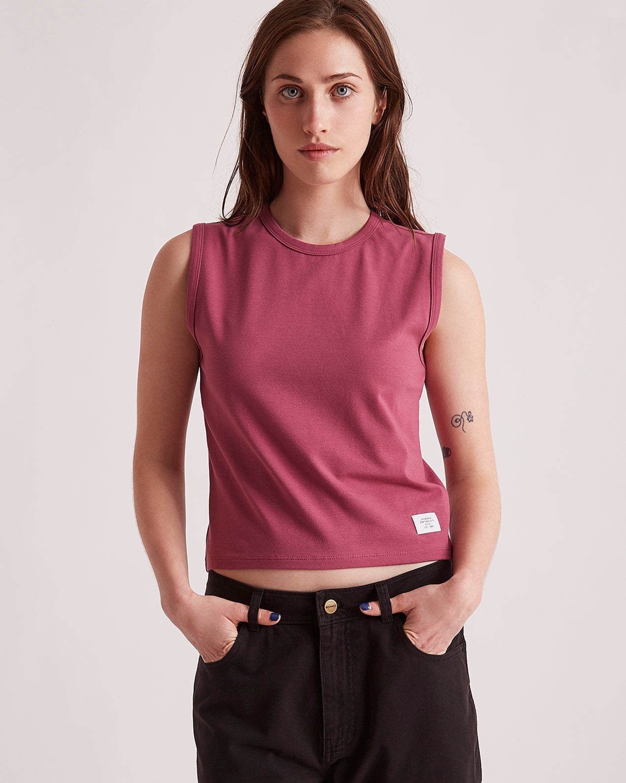 Violet Quartz | Martha Muscle Tank Top