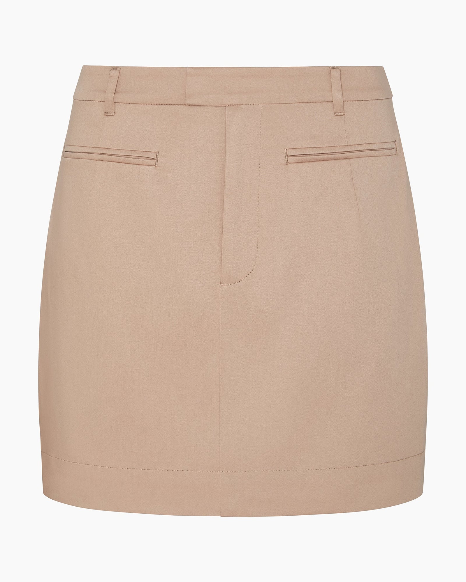 Womens | Front Welt Mini Skirt | Medium Chambray