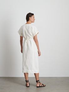 Women | Collette Dress | Twill Ecru
