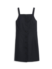 Women | Alexis Dress In Cotton Linen | Black
