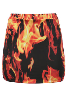 Women | VETEMENTS | Fire Mini Skirt