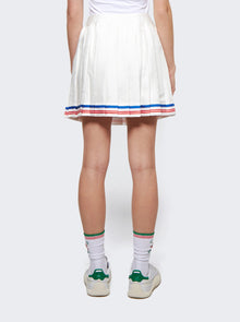 Women | CASABLANCA | Par Avion Printed Tennis Skirt | White