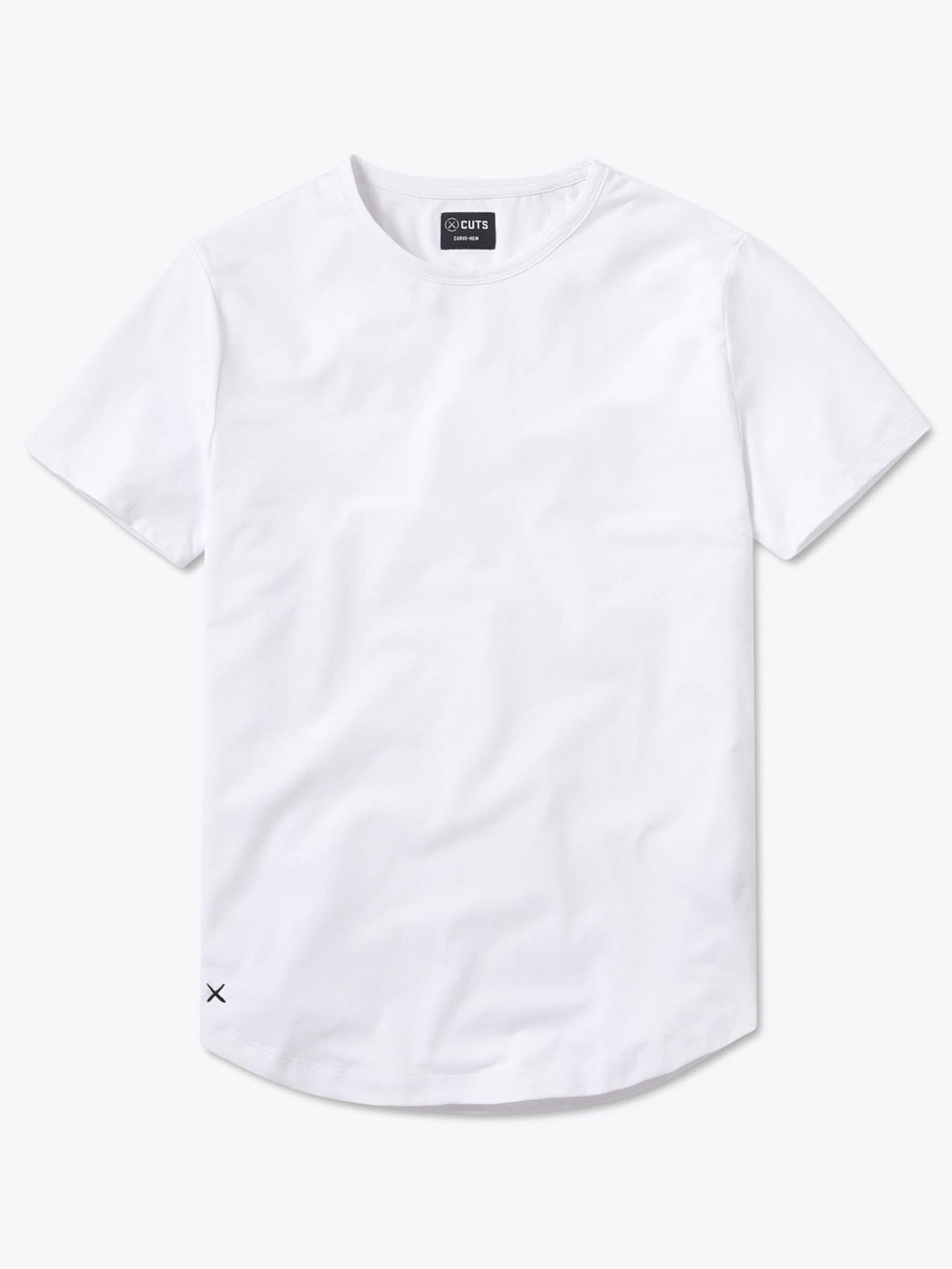 AO Curve-Hem Tee | White Signature-fit PYCA Pro