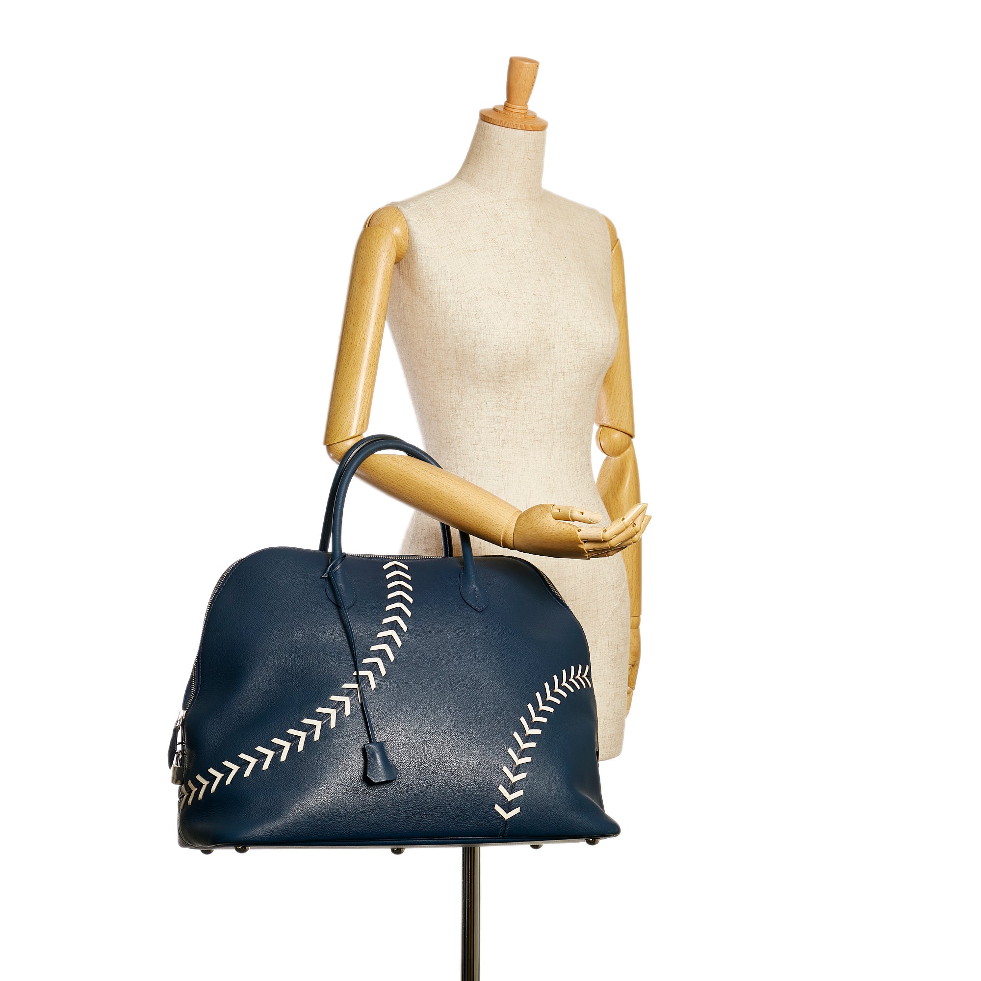 Hermes | Pre-Owned Baseball Bolide Bag | Blue