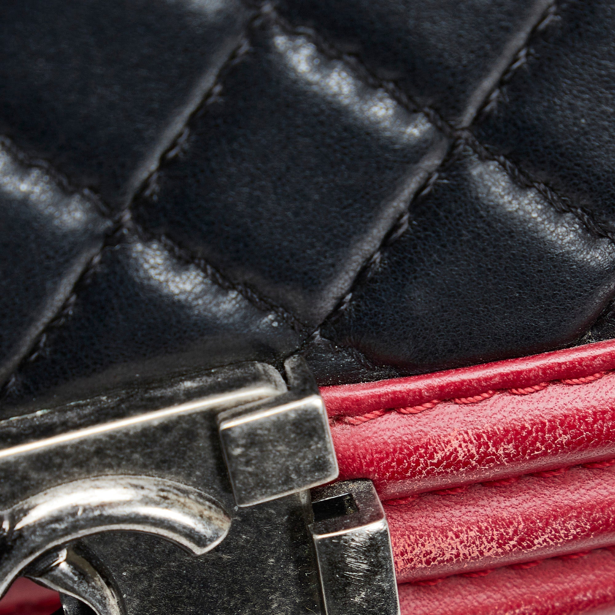 Chanel | Pre-Owned Small Bicolor Boy | Black