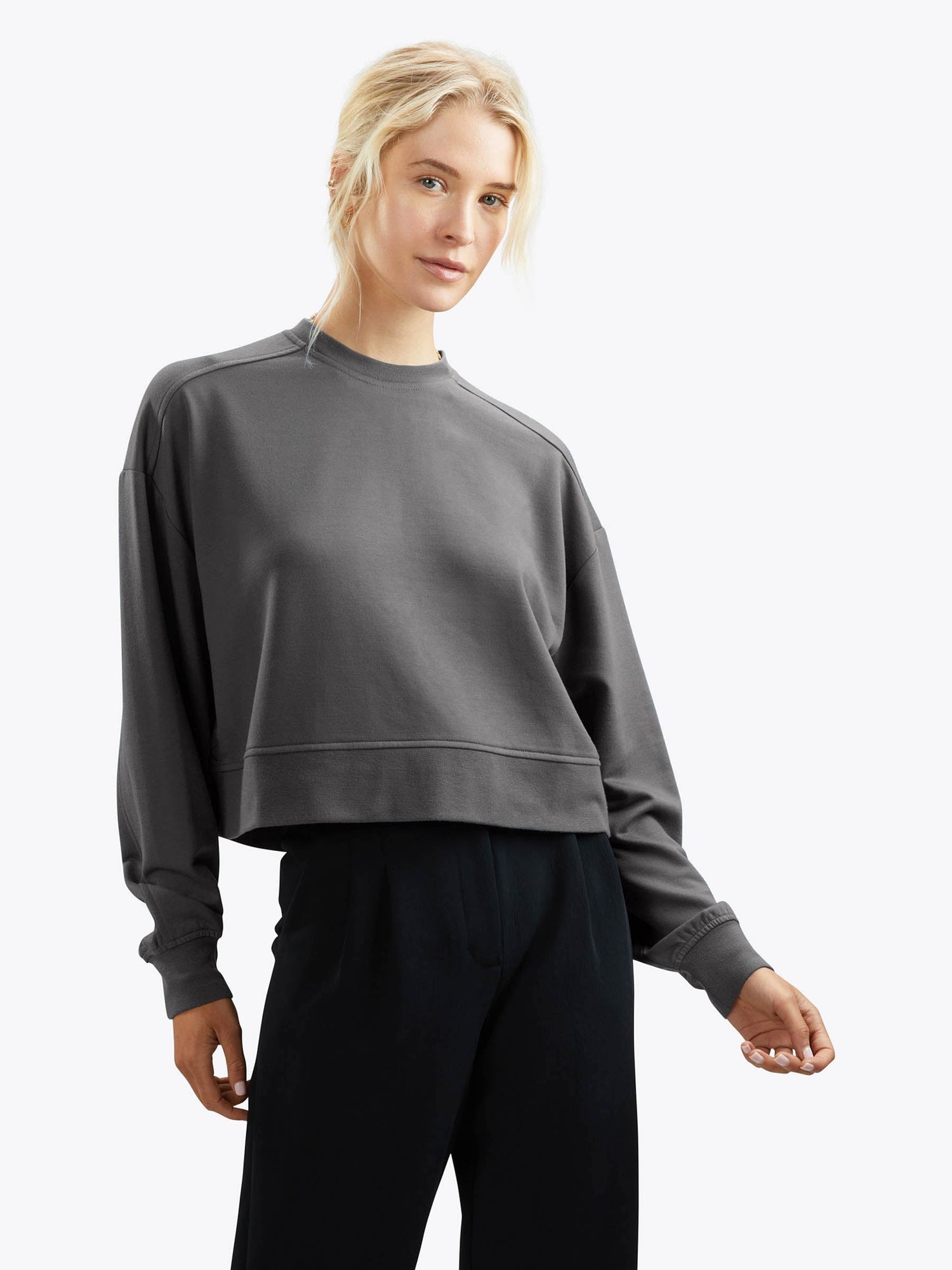 Cloud-Fleece Pullover | Wolf Relaxed-Fit