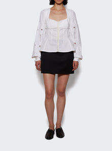 Women | Marine Serre | Regenerated Household Linen Shirt Blouse | White