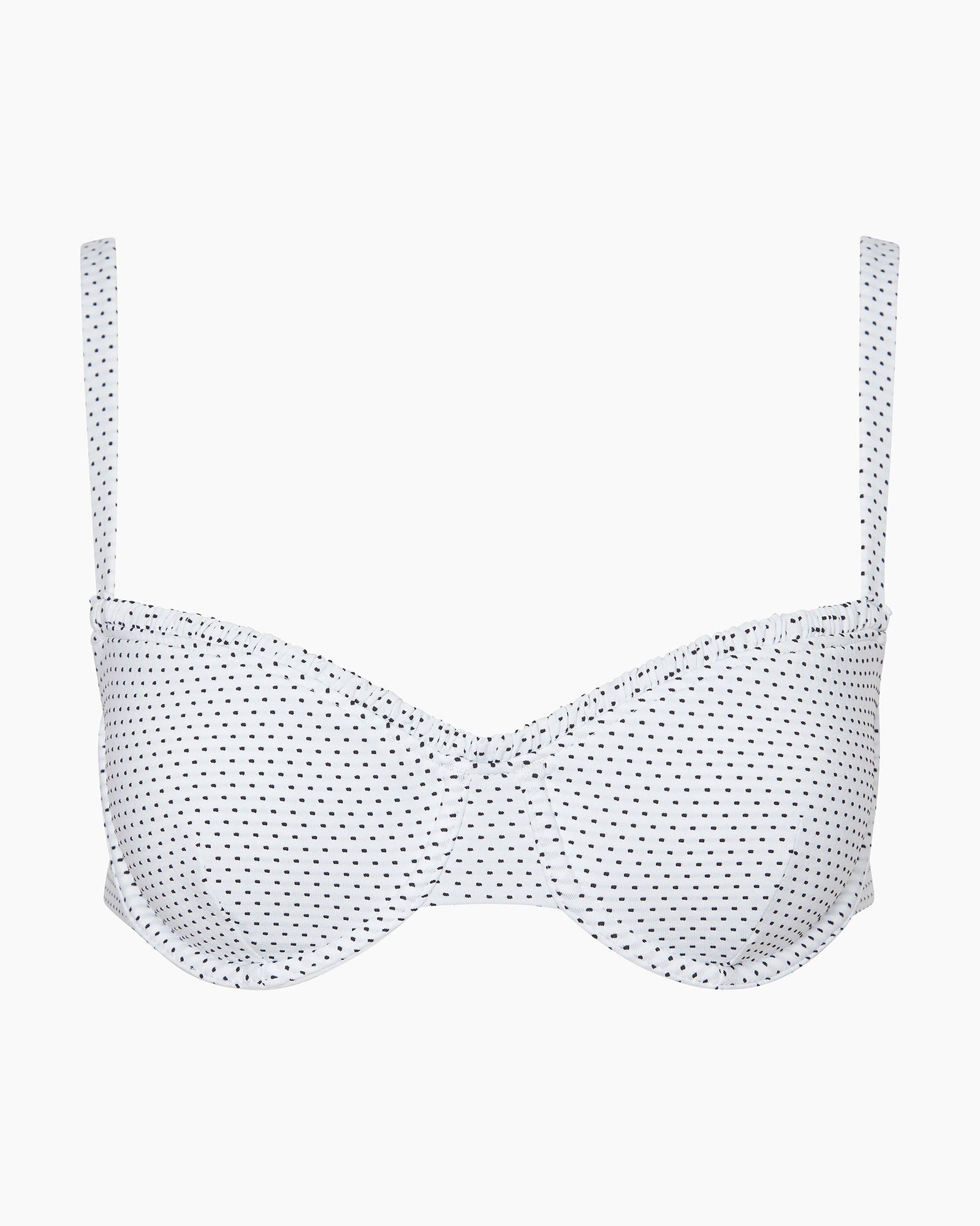 Womens | Marilyn Bikini Top | White/Black